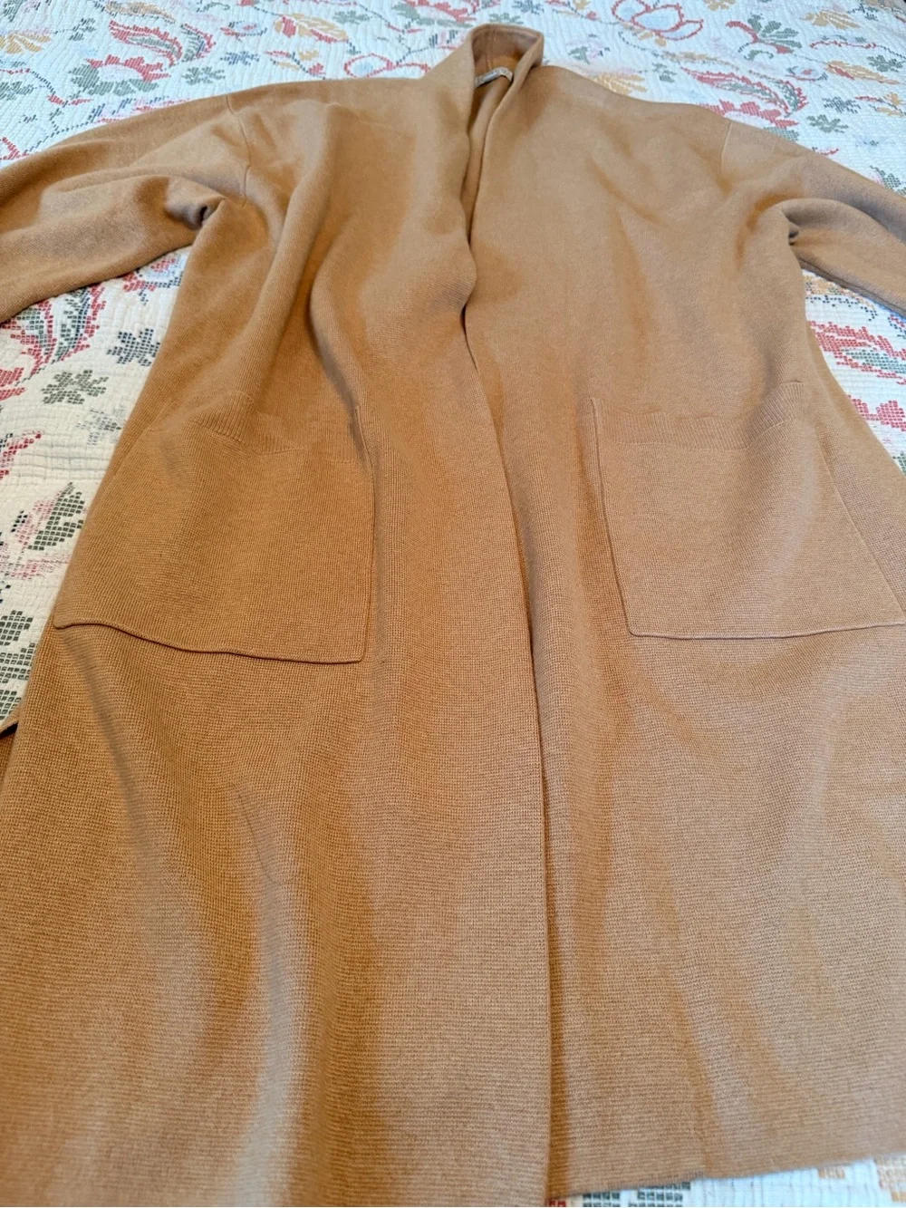 J. Crew Long sweater blazer with side slits - Hthr Khaki